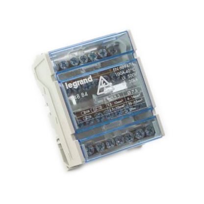 Repartidor tetrapolar 100a 20ka 7 terminales