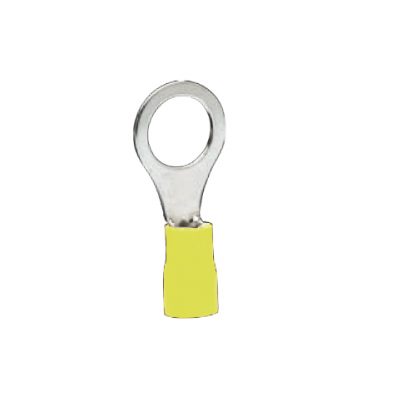 Terminal aislada amarilla cal 12-10awg ojillo 3/16 Argos AS 34854