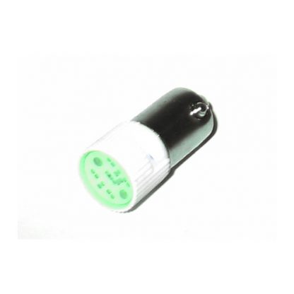 Foco tipo Ba9s GVelectric GV 37219  10X28 LED Verde 220V