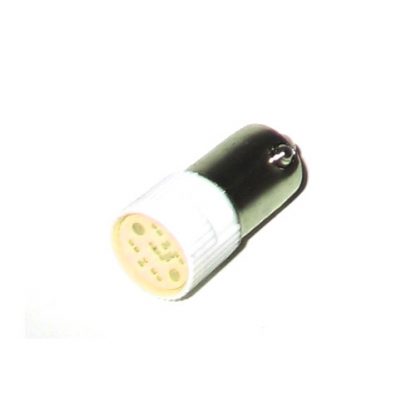 Foco tipo Ba9s GVelectric GV 37222  10X38 LED Amarillo 130V
