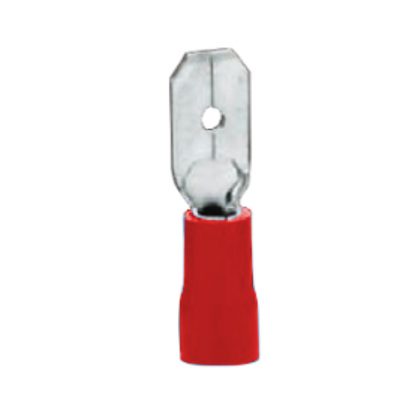 Terminal aislada fastho macho roja cal 22-16awg  Argos AS51242