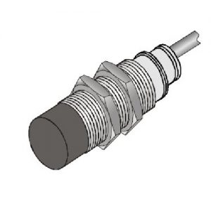 Sensor de proximidad m18x72mm, no enrasado, alcance 8mm, cd pnp 3 hilos (na) lo-30vcd carga max. 200ma, terminales cable