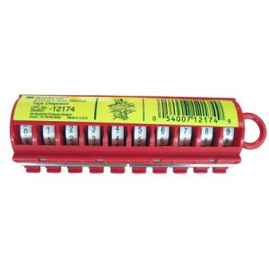 Estuche de numeros marcadores marca 3M 0,1,2,3,4,5,6,7,8,9