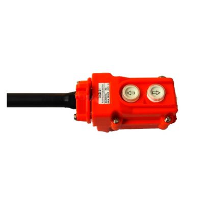 Botonera colgante 2 pulsadores 15A. 250VCA 3HP