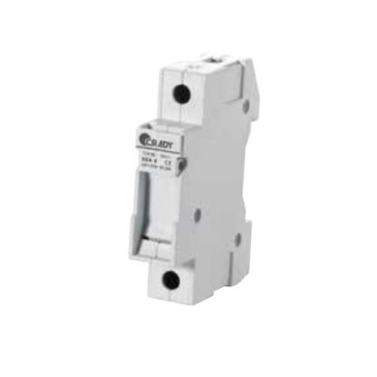 Portafusible para fusible 10x38mm montaje en rien din